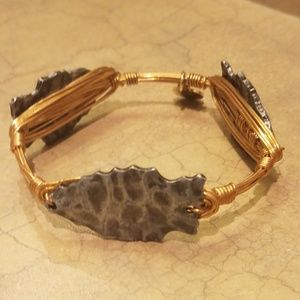 Bourbon and bowties arrowhead bangle